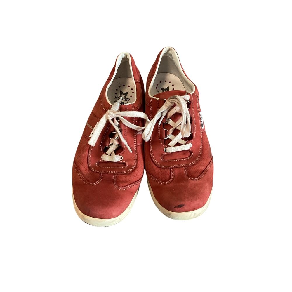Mephisto Runoff Air-Jet Women’s Sneakers US 10 EU 41.5 Red Leather Walking Shoes